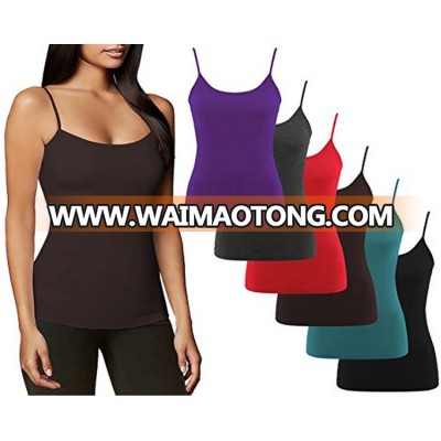 Hot selling plus size tank top adjustable straps women bulk one size fits all camisole tops